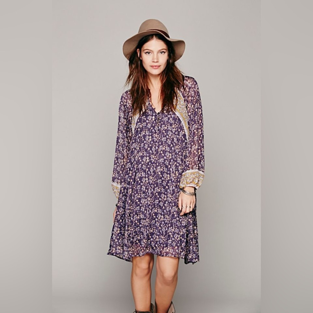 NWOT Free People Melody Laughter Boho Dress Size L